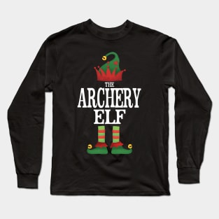 Archery Elf Matching Family Group Christmas Party Pajamas Long Sleeve T-Shirt